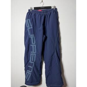 Supreme Spellout Embroidered Track Pant SS25 Navy